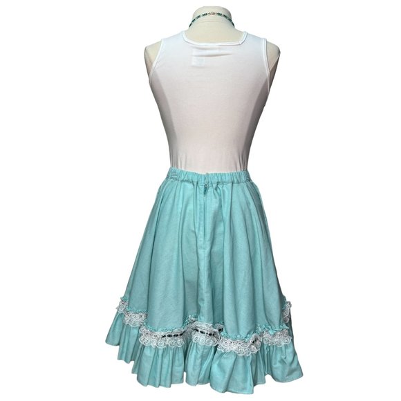 Voluminous aqua skirt - Picture 5 of 6